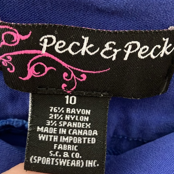 Medium Peck & Peck royal blue shorts - Picture 2 of 3
